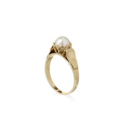 Filigraner Gelbgold-Perlenring. Goldschmied Karli 