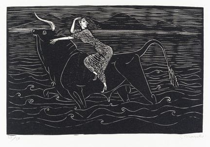 Gerhard Marcks "Europa auf dem Stier" 1961.
Gerhar