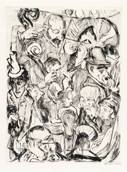 Max Beckmann "Cafémusik". 1918.
Max Beckmann 1884 