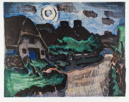 Ernst Mollenhauer "Straße in Keitum auf Sylt". 195