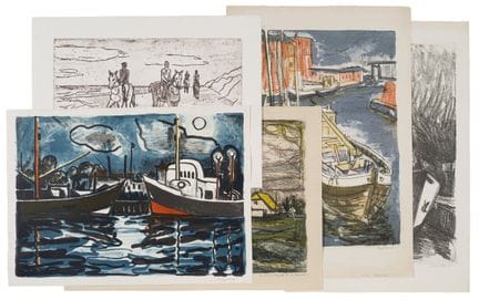 Erhard Hippold, Ostsee – fünf große Farb-/Lithogra