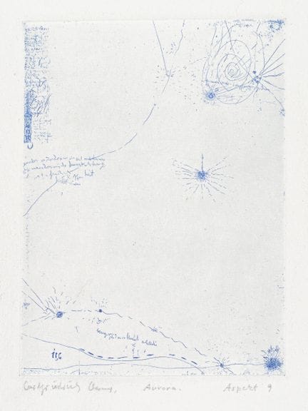 Carlfriedrich Claus "Aurora Aspekt 9". 1976.
Carlf