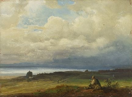 August Richard Zimmermann, Rastender Wanderer am U