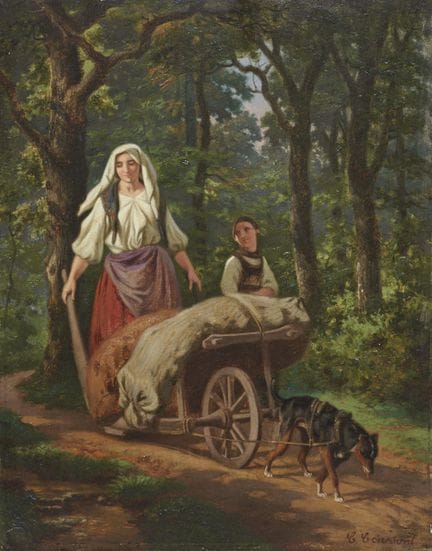 Charles Coumont, Deux Italiennes avec une charrett