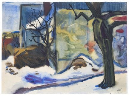 Curt Querner "Diebels Gut im Winter". 1968.
Curt Q