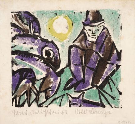 Otto Lange "Abend". 1918.
Otto Lange 1879 Dresden 