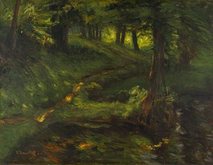 Rudolf Krauskopf "Waldinneres – Eichenkrug" 1912.
