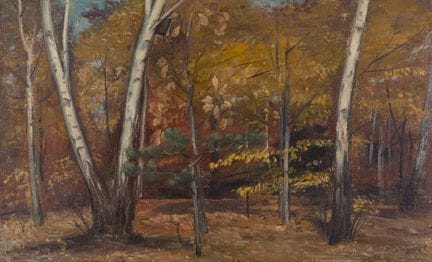 Paul Wilhelm, Herbstwald bei Radebeul. 1920er/1930