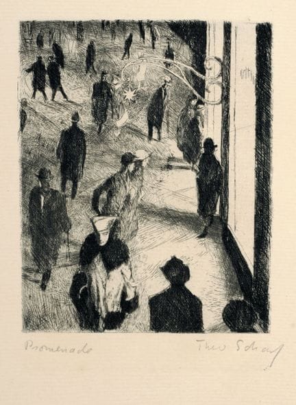 Theodor Eduard Scharf, Sieben Grafiken aus der Fol