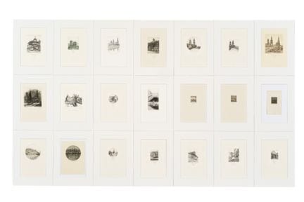 Horst Hille, 89 Druckgrafiken, u.a. mit Ostsee- un