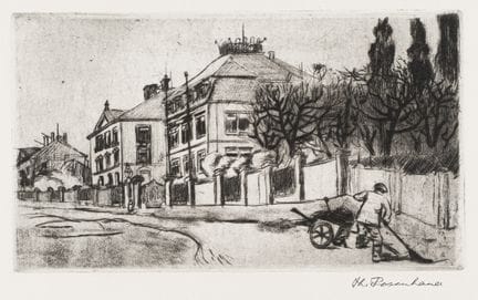 Theodor Rosenhauer "Straßenkehrer in Radebeul". 19