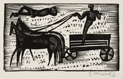 Gerhard Marcks "Mythisches Gespann" / "Stierkampf 