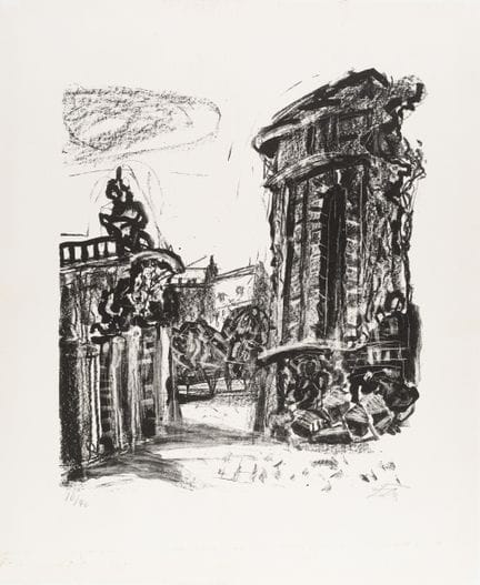 Otto Dix "Ruine der Frauenkirche". 1966.
Otto Dix 