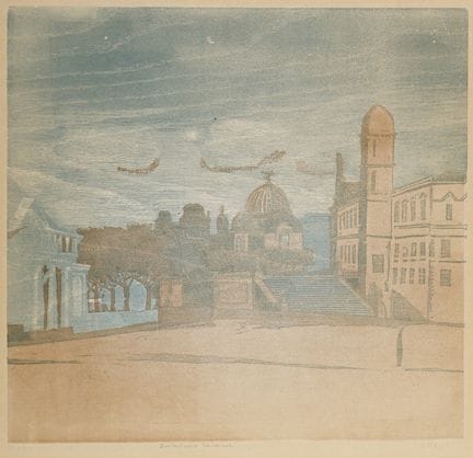 Werner Wittig "Brühlsche Terrasse". 1975.
Werner W