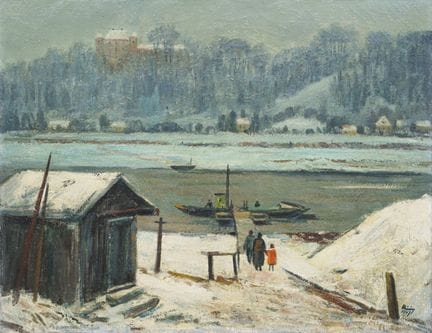 Walther Meinig, Vue sur le bac de Niederspaar près