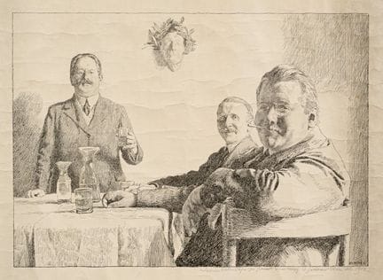 Otto Greiner "Die Deutschen in Rom". 1913.
Otto Gr