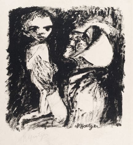 Bernhard Hoetger "Mutter und Kind". Um 1920.
Bernh