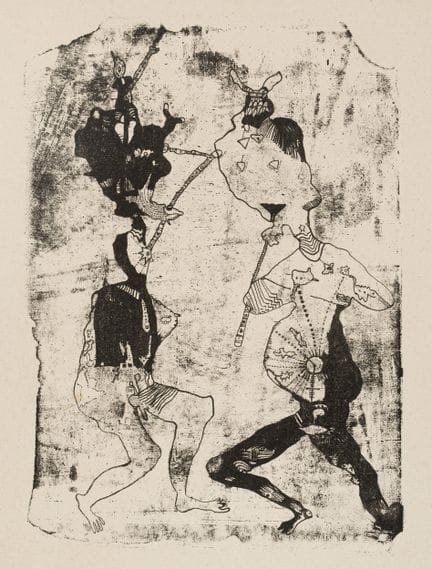 Gerhard Altenbourg "Vom Flötenkonzert". 1948.
Gerh