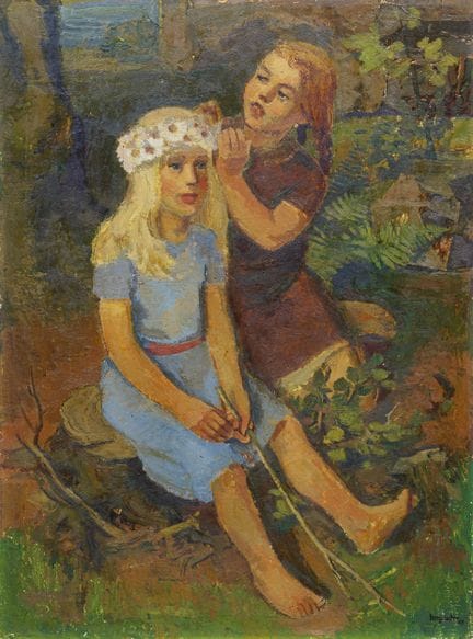 Rudolf Bergander "Mädchen". 1943.
Rudolf Bergander