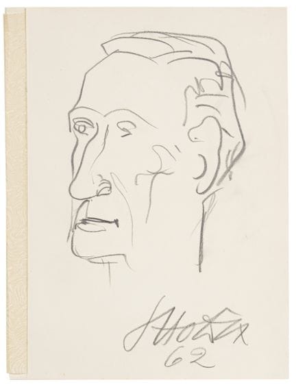 Otto Dix, Porträt Roland Hettner. 1962.
Otto Dix 1