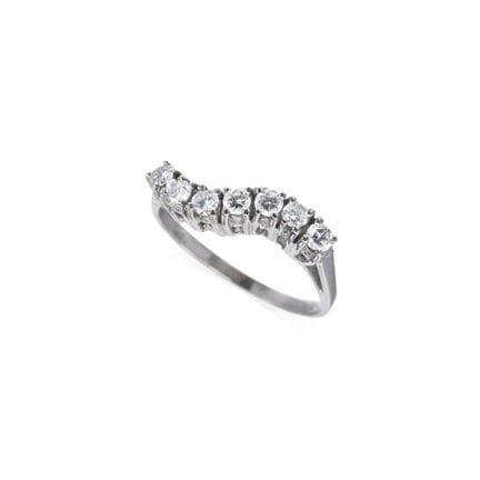 Filigraner Brillant- Wellenbandring.
585er Gelbgol