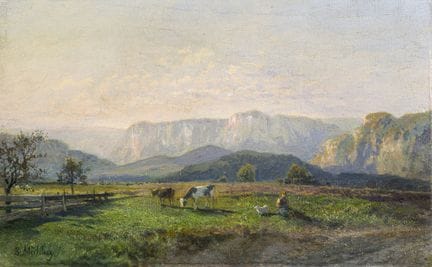 Bernhard Mühlig, Vue sur la Bastei, Suisse saxonne