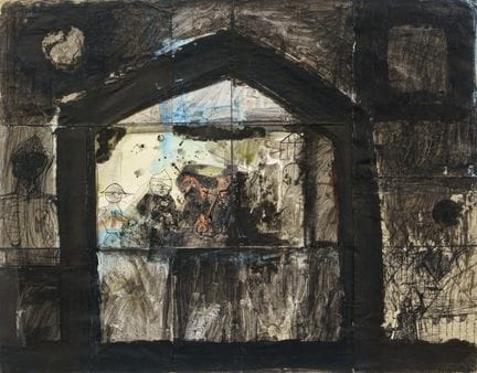 Andreas Küchler "Haus, geklebt". Wohl 1990''s.
And