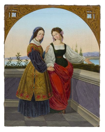 Carl Ferdinand Sohn, « Les deux Léonores debout su