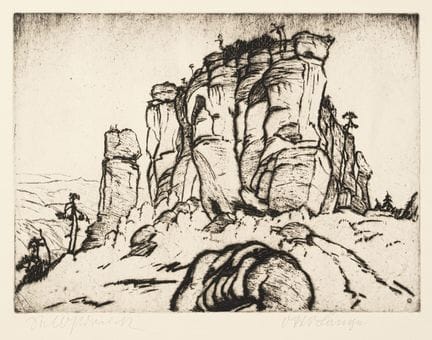 Otto Lange "Raubschloss". 1912.
Otto Lange 1879 Dr
