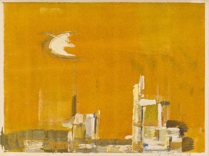 Wilhelm Lachnit, Abend über Dresden. 1958.
Wilhelm