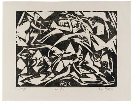 Hubert Rüther "Die Jagd". 1919.
Hubert Rüther 1886