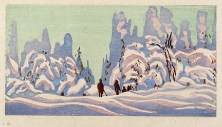 Siegfried Berndt, Winterwald. Wohl 1910er/1920er J