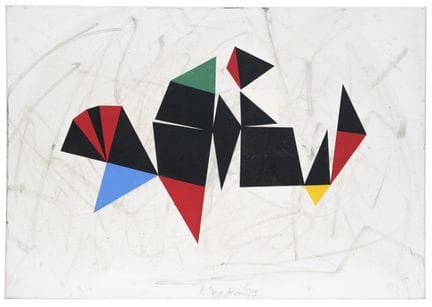 Bernd Hahn, Geometrische Formen auf Weiß. 2009.
Be