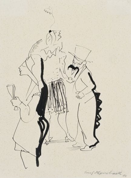 Josef Hegenbarth "Faschingsfiguren (Kinderfasching