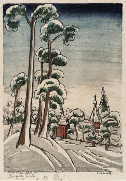 Siegfried Berndt "Russischer Winter". Wohl um 1910