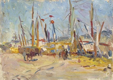 Bernhard Kretzschmar, Port de Palma de Majorque. 1