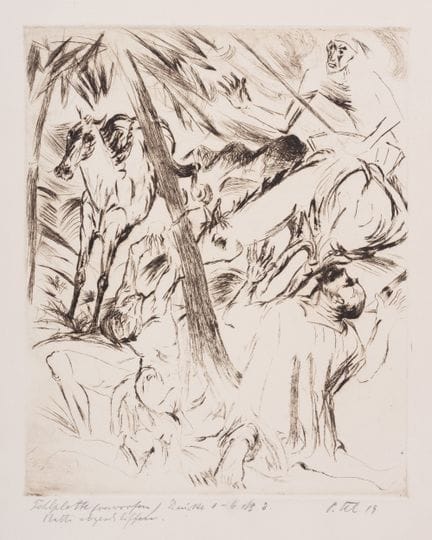 Paul Kleinschmidt, Szene aus Don Quijote. 1919.
Pa