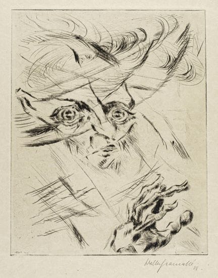 Walter Gramatté "Die große Angst". 1918.
Walter Gr
