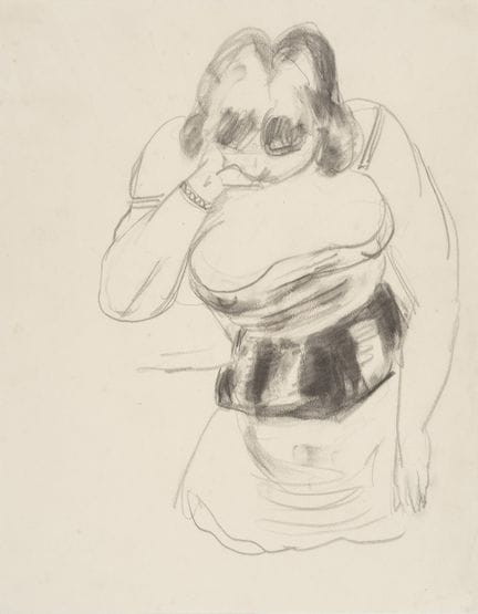 Paul Kleinschmidt "Ruhende Tänzerin". 1939.
Paul K