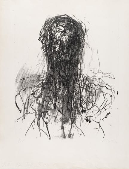 Max Uhlig "Bildnis Hans Jüchser II" / "Gebüsch". 1