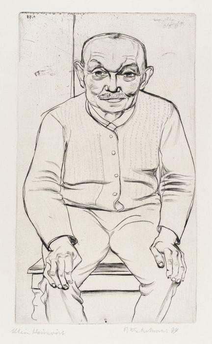 Bernhard Kretzschmar "Mein Hauswirt". 1924.
Bernha