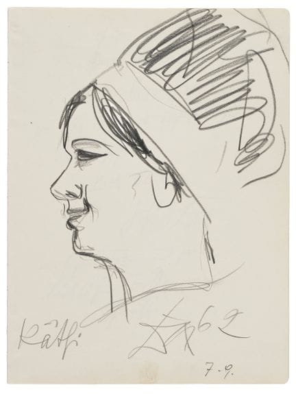 Otto Dix, Porträt Katharina König. 1962.
Otto Dix 