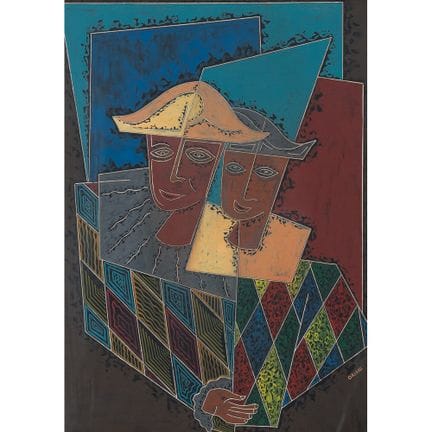 PIPPO ORIANI (Turin 1909 – Rom 1972)
Figuren 
Enka