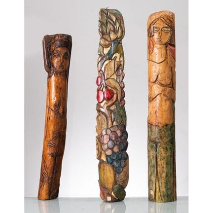 ITALO MANGIAMELI (Palermo 1923 - 1998) 
Tre totem 