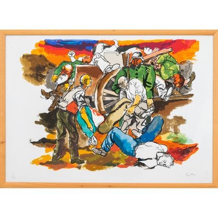 RENATO GUTTUSO (Bagheria 1911 - Roma 1987) 
Deport