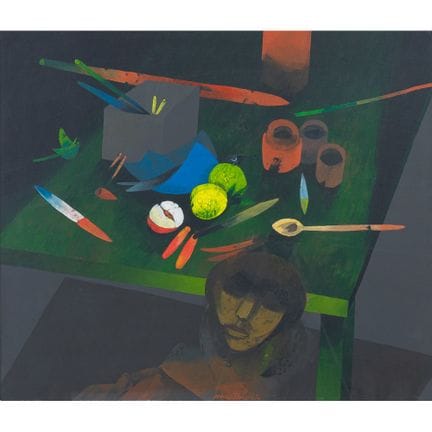 GIG MARTORELLI (Palermo 1936-2015) 
Tavolo verde -