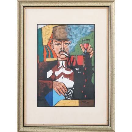 SALVATORE SPALLONE (XXe siècle) 
Le joueur - 1978
