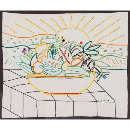 ALDO DEZZA (Turin, 1937 - 2015) 
Fleurs et feuille