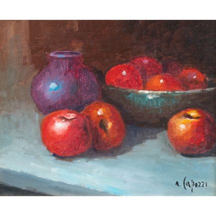 ANTONELLO CAPOZZI (Matera, 1972) 
Pommes 
Huile su