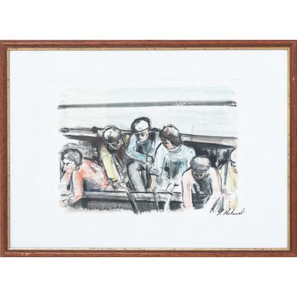 GIANNI ROLANDI (Palermo 1943) 
Mattanza di Favigna